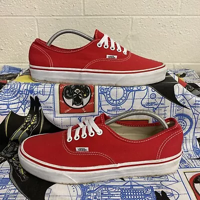 VANS Authentic Red 2014 Classic Shoe Men's 10.5/W 12 • $34.99