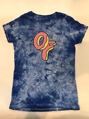 Odd Future OFWGKTA Donut Logo Blue Tie-Die T-Shirt Women's - Size Small  • £7.60