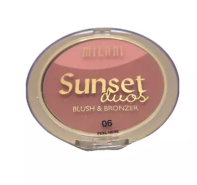 Milani Cosmetics - Sunset Duos Blush & Bronzer * #06 SUNSET GLOW * SEAL INTACT • $29.99