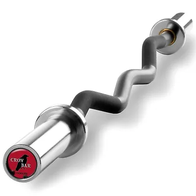 $105 • Buy XMark CROWBAR Olympic Barbell, EZ Curl Bar, 450 Lb Wgt Capacity