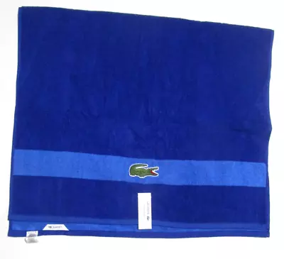 Lacoste Alligator Match Color Blocked Cotton Loops Bath Towel 30x52 In-NWT • £28.50