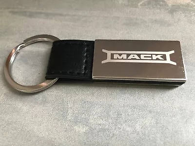 BNIB Genuine Mack Truck Merchandise Black & Chrome Bulldog Keyring Key Chain • $19.95