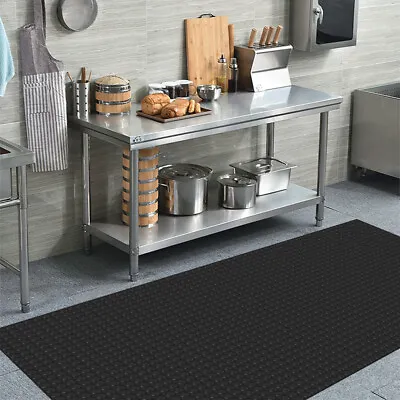 Heavy Duty Rubber Flooring Garage Matting Non Slip Industrial Kitchen Van Sheds • £9.95