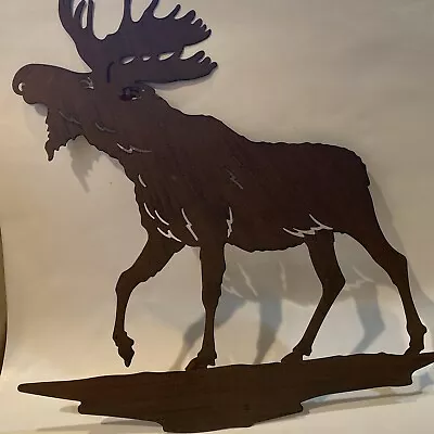 Moose Elk Metal Wall Art Home Decor Rustic Wildlife Cabin Man Cave Wall Hanging • $21