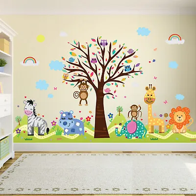 £11.95 • Buy Walplus Wall Sticker Decal Wall Art Happy London Zon With Hills Tree DIY KIDS
