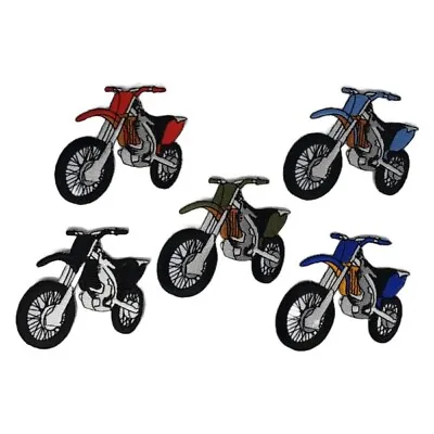 Dirt Bike Motocross MX Patch MotoMX Cross Country Motorcycle 6.3×7.3×0.1cm(2g) • $6.75