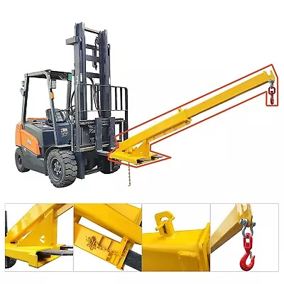 6600 LB Forklift Jib Boom Crane Forklift Mobile Crane Adjustable Forklift Crane • $1503.21