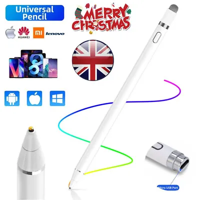 Universal Capacitive Screen Pen Drawing Stylus For Ipad Android Tablet • £11.98