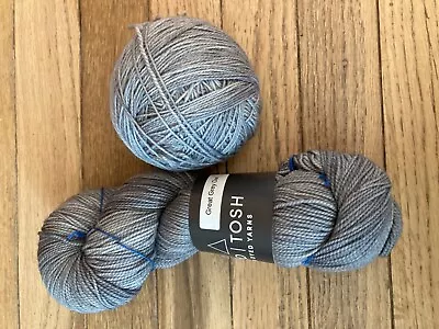 Madeline Tosh Sock Yarn Great Grey Owl Two Skein Lot • $38