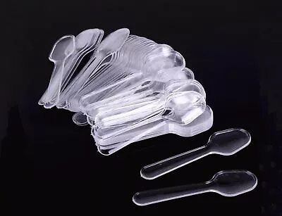 500PCS 7.5cm/3inch Clear Mini Disposable Plastic Spoons Tasting Spoons Kitche... • $19.32