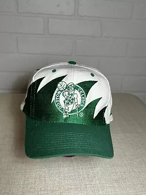 Vintage Celtics Sharktooth Logo Athletic Boston NBA SnapBack Rare Hat • $300
