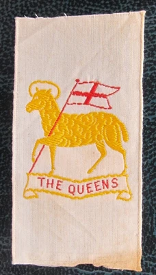 £2.69 • Buy Anstie Cigarette Silks Card Ww1 1915 Military Queens Royal Surrey Regiment