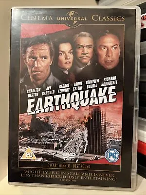 EARTHQUAKE (1974) DVD Charlton Heston Ava Gardner George Kennedy. LIKE NEW (8) • £4.55