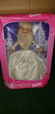 (New) Mattel 1998 Winter Evening Special Edition Barbie Doll #19218  • $27