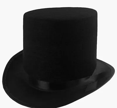 Funny Black Felt Kids Top Hat - Dress Up Lincoln Hats For Magician Lots/Case • $9