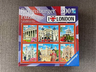 Ravensburger LANDMARKS LONDON Jigsaw Pulzzle 300 Pieces With Poster COMPLETE • $22.55