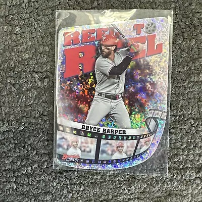 2023 Bowman's Best Reel To Reel Die-Cut Mini-Diamond Refractor Bryce Harper • $1.25