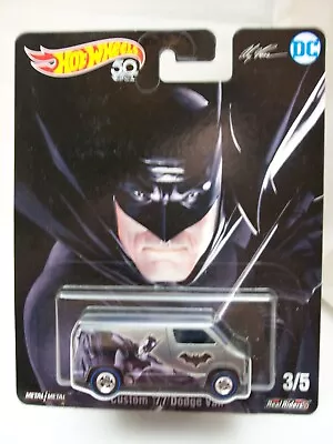 Hot Wheels Premium ~ DC Comics ~ Batman ~ Real Riders ~ Custom '77 Dodge Van • $8