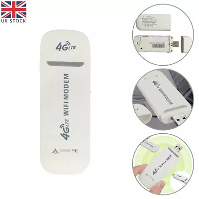 Wireless Car WIFI 4G LTE USB Dongle Unlocked Stick Mobile SIM Card Plug Internet • £14.41