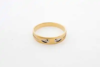 Estate 14k Yellow Gold Wedding Band Ring Size 10.25 Unisex Vintage Style 2.70g • $230
