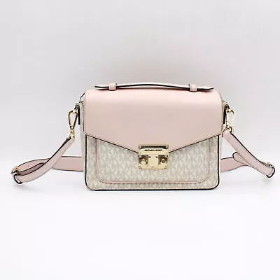 Michael Kors Top Handle Messenger Bag With Optional Crossbody In Pink/Monogram • $37