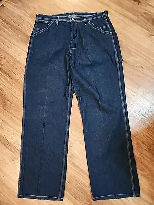 Ralph Lauren Polo Jeans Men's 38X34 Dark Wash Carpenter Baggy Style 5440YDR1185 • $34.99