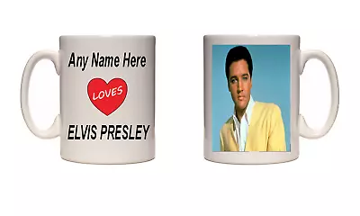 I Love Elvis Presley Mug Personalised Mug Free UK Shipping • £9.95