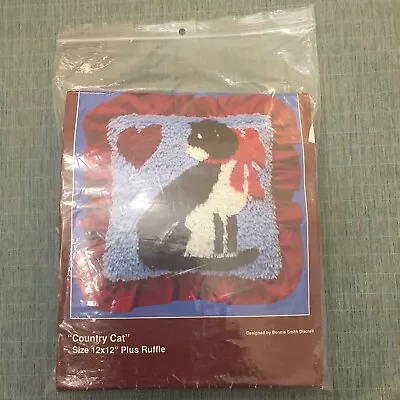 $8.50 • Buy Vintage SULTANA 'Country Cat' Hook Pillow/Rug Kit - Was Barely Started, Complete