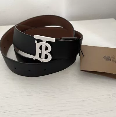 £250 • Buy Burberry TB Reversable Belt (Size Small)