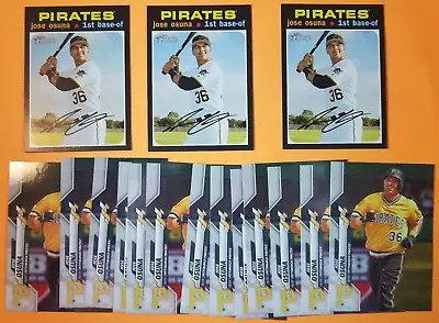 Jose Osuna 16 Card Lot 2020 Topps & Topps Heritage Pittsburgh Pirates • $0.99
