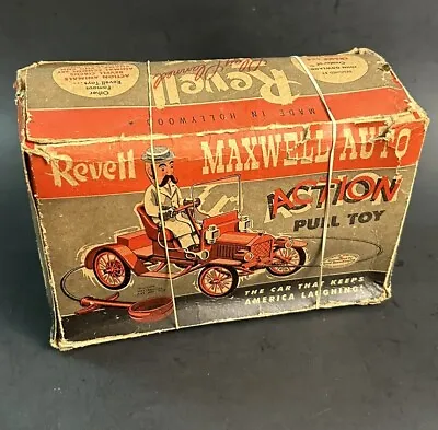 PARTS LOT  Vintage 1951 Revell Maxwell Pull Cable Antique Jalopy Action Toy • $3.95