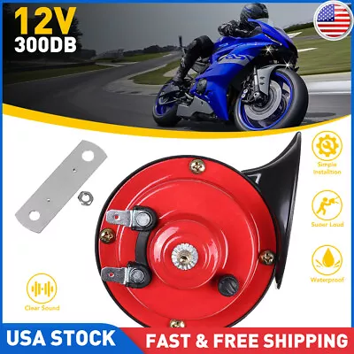 12V 300DB Super Loud Train Horn Waterproof For Motorcycle Car Truck SUV Boat Red • $13.49