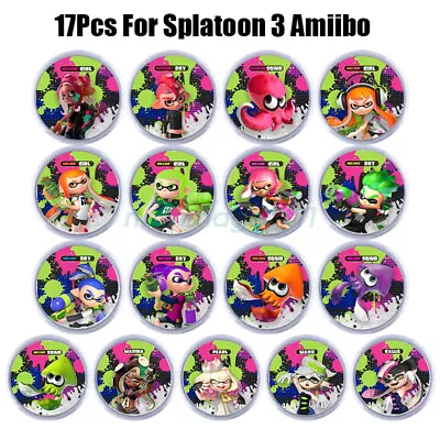 $25.99 • Buy 17X Splatoon3 Amiibo* NFC Round Cards For Switch Game Cards Octopus Universal AU