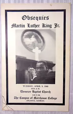 Martin Luther King Jr. Obsequies Obituary Atlanta Georgia Tuesday April 9 1968 • $799.95