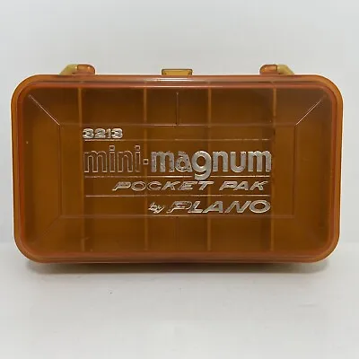 Vintage PLANO 3213 Mini Magnum Pocket Pak 2 Sided Fishing Tackle Box USA • $13.49