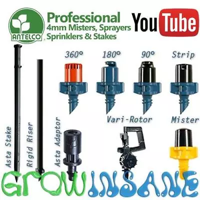 Antelco Sprayers Accessories Garden Micro Irrigation Systems 360 180 Multi Item • £6.99