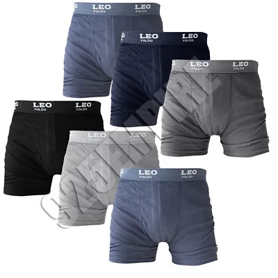 6 Pack Men's 100% Cotton Boxer Briefs Trunks Shorts Waist Underwear • $18.99