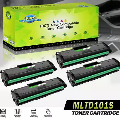 1-4PK Black MLT-D101S 101S Toner Cartridge For Samsung ML-2165W SCX-3405 SF-760 • $18.55