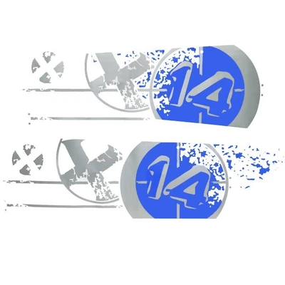 $229.57 • Buy MasterCraft Boat Bullseye Decals Stickers |2008 X-14 Blue