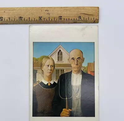 £5.74 • Buy Vintage American Gothic Grant Wood Card From Art Auction Game Masterpiece-A6