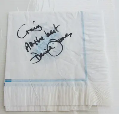 Davy Jones The Monkees Signed Napkin Autograph • $39.99