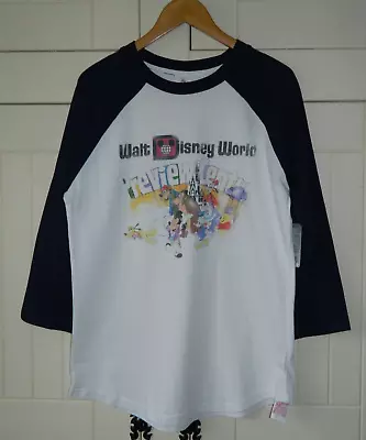 Walt Disney World Mickey & Friends Long Sleeve Unisex T-Shirt Top Size M - BNWT • £25
