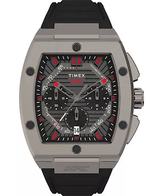 Timex Black Mens Chronograph Watch Ufc Animal Chrono TW2V87400 • £159.50