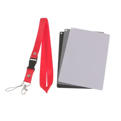 £9.11 • Buy 5'' X 7'' 18% Gray Card For Digital And Film Photography W/ Premium Lanyard