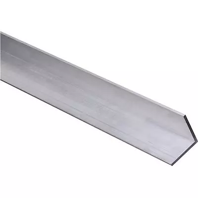 (5)- Aluminum Mill Finish 1/8  X 1 1/2  X 1 1/2  X 3' Solid Angle Iron N342089 • $102.99