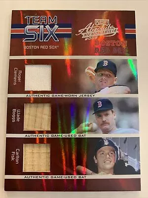 HENDERSON DOERR BOGGS FISK CLEMENS 2005 Playoff Absolute Team Six FOIL Relics/50 • $69.99