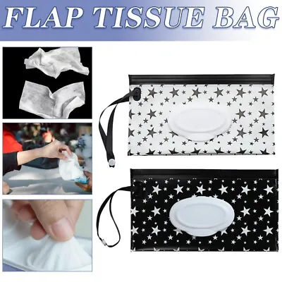 £2.76 • Buy Clear Wipe Carrying Case Wet Wipes Bag Cosmetic Pouch Easy Carry Wipe Container