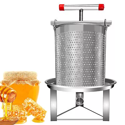 Honey Press Extractor Beekeeping Stainless Steel Manual Honey Press Machine Tool • $91.01