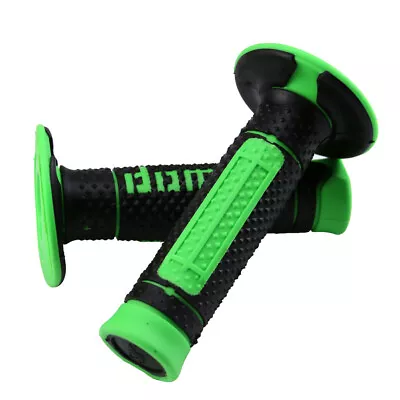 Green 7/8  22mm Non-slip Hand Grips For Motorcycle Dirt Pit Bike Motocross ATV • $8.99