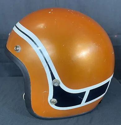 ✨Vintage Metallic Orange Yamaha Motorcycle Helmet Trials Enduro ✨ • $124.99